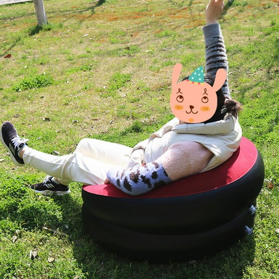 PBPBOX 1Pc Portable Air Sofa Nylon Inflatable Chair Sofa Comfortable Foldable Seat