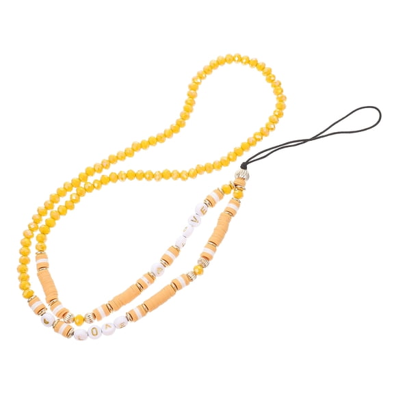 PBPBOX Mobile Phone Charms Diy Crystal Beaded Mobile Phone Pendant Nylon 1Pack