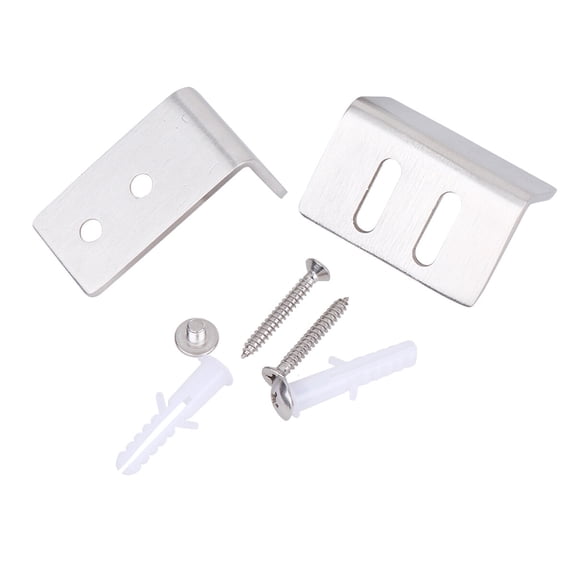 PBPBOX 1Pack Modern Style Silver Barn Door Limiter Pulley Stop Damper Stainless Steel