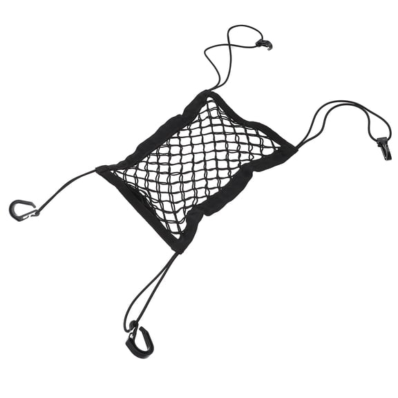 PBPBOX 1Pc Seat Back Netting Bag Black Car Mesh Organizer for Holding Tissue Water and Magazines