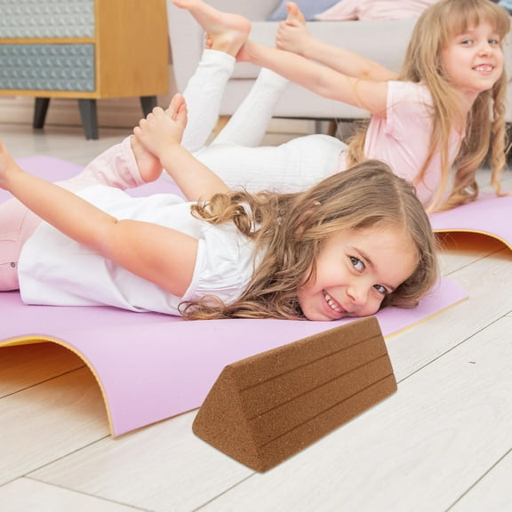 PBPBOX Yoga Block Bulk Cork Triangle Yellow 1Pcs for Yoga Beginners