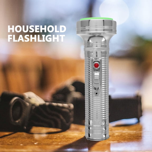 PBPBOX 1Pack Vintage Aluminum Flashlight for Rural Home Use Old Fashioned Iron Torch Retro