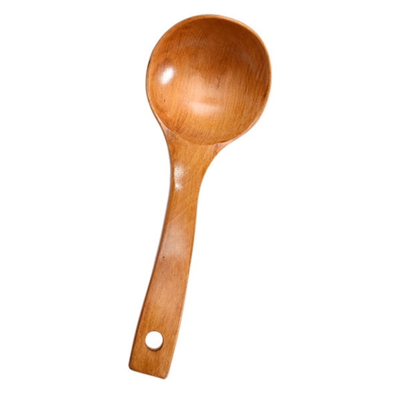 PBPBOX Soup Spoon Chinese Porridge Spoon Wooden 1Pack Holding Soup