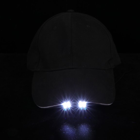 PBPBOX 1Pc Outdoor Lighting Cotton Baseball Hat Black with Breathable Embroidered Holes