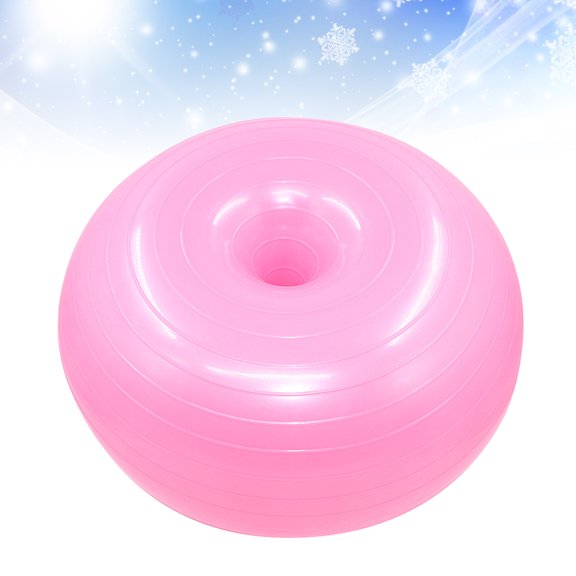 PBPBOX 1Pack Yoga Balls for Exercise Balance Balls Donuts Shaped PVC for Beginner Users