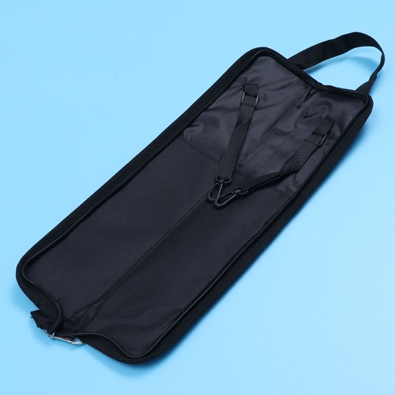 PBPBOX 1Pc Maple Drumstick Holder Bag Black Carry Case with Double Hooks for Floor Tom