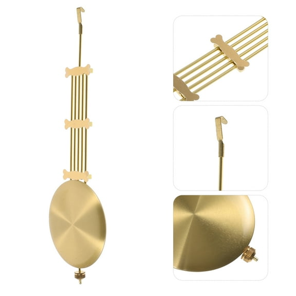 PBPBOX 1Pcs Clock Accessories Metal Pendulum for Wall Clocks Classic Style 9.8x3.1x0.4in Golden