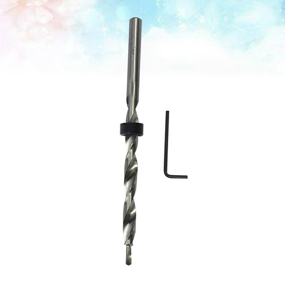 PBPBOX 1Pcs Countersunk Drill Bit Kit Titanium Plated Hole Positioning for Woodworkers