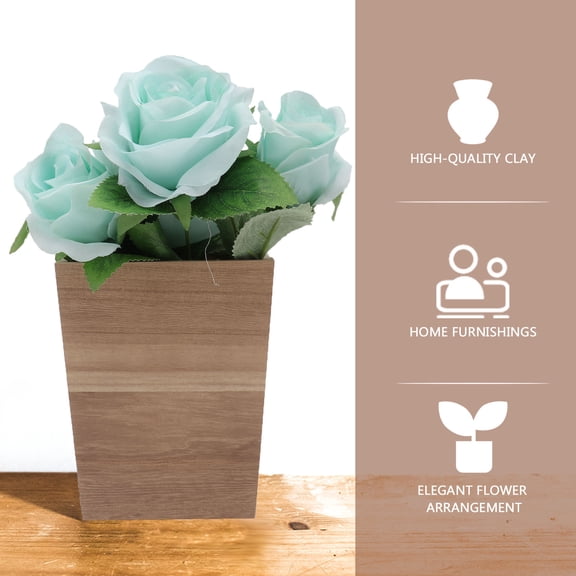 PBPBOX Creative Plants Flower Pots Succulent Flower Pot Wood 1Pack