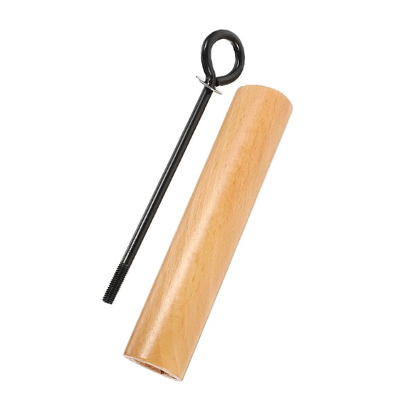 PBPBOX Khaki Wooden Pot Handle Replacement Ergonomic Detachable Pan Handle for Kitchen Cookware