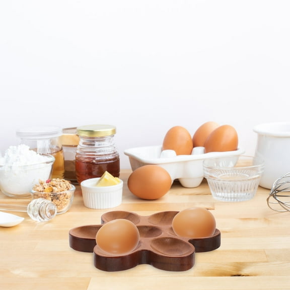 PBPBOX Egg Platter Wooden Tray Rustic 1Pack