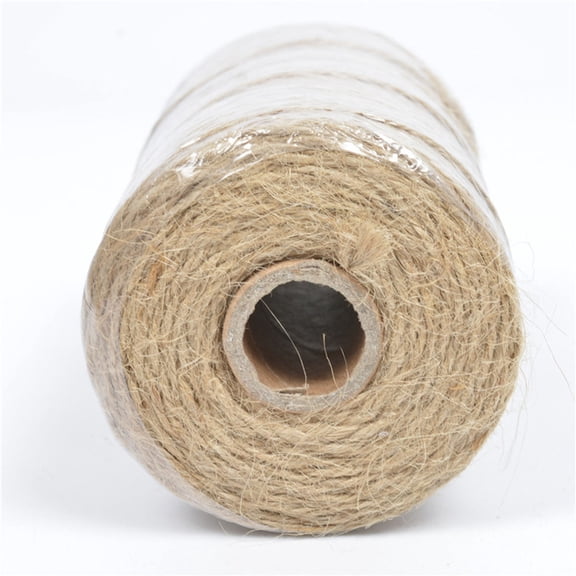 PBPBOX Biodegradable Natural Jute Twine Rope for Hanging Decorations Crafts and Gardening Use