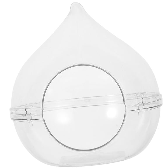 PBPBOX Acrylic Hamster Sand Bath Box White Transparent Small Pet Bathroom Cage Accessory