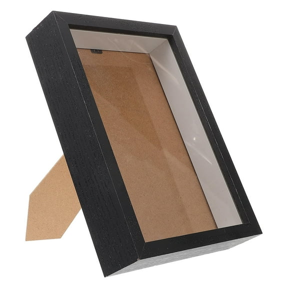PBPBOX Black Wooden Picture Frame with Secret Compartment for Jewelry and Cash Storage