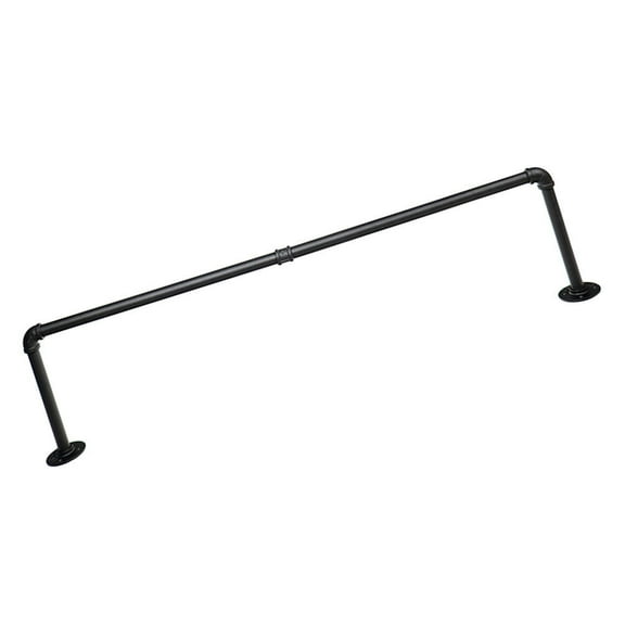 PBPBOX 1Pcs Industrial Pipe Clothing Rack Iron Wall Mounted Storage For Adults Home Use