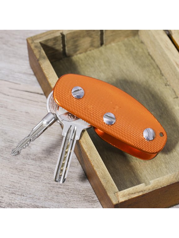 Key Pocket Key Holder Aluminium Alloy 1Set Orange