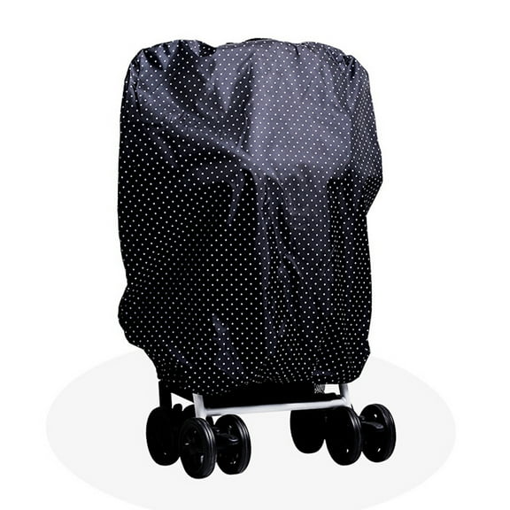 PBPBOX Stroller Rain Cover Water Proof Black Polyester Fiber 1Set for Parents