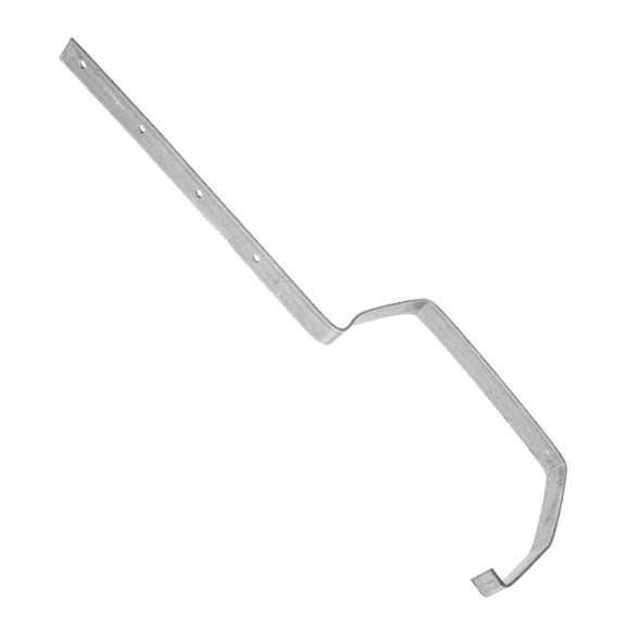PBPBOX Plated Silver Gutter Bracket Durable Rain Gutter Holder for Roof Support and Easy Installation