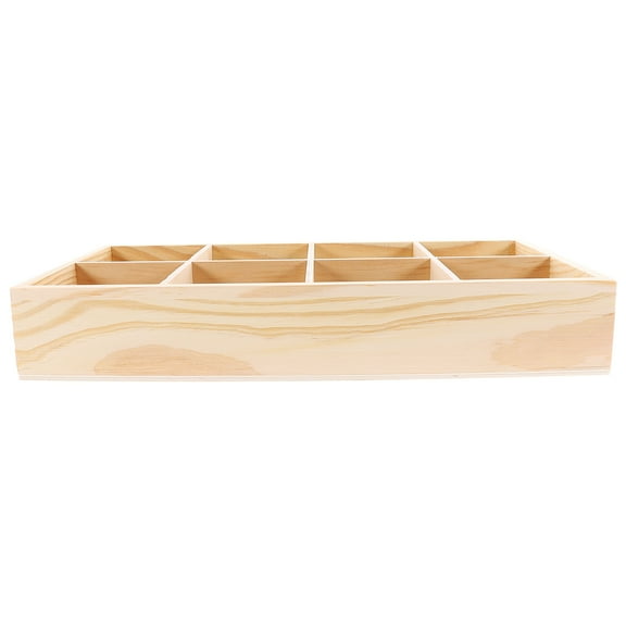 PBPBOX Succulent Planter Box Wooden Planter Tray Beige 1Pcs for Homeowners 11.8*6.1*2in