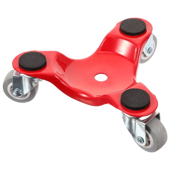PBPBOX Furniture Mover Dolly with Red Rubber and Carbon Steel for Warehouse Use 1Set