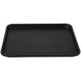thumbnail image 1 of PBPBOX 1Piece Black Rectangular Shoe Storage Tray for Home 17.7x14.2x1.2in, 1 of 8