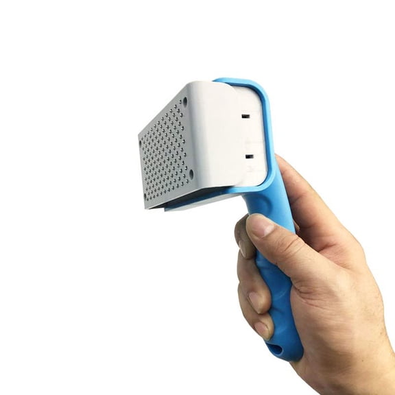 PBPBOX Dog Dematting Comb Slicker Brush Blue 1 Set Abs Stainless Steel Coat Maintenance