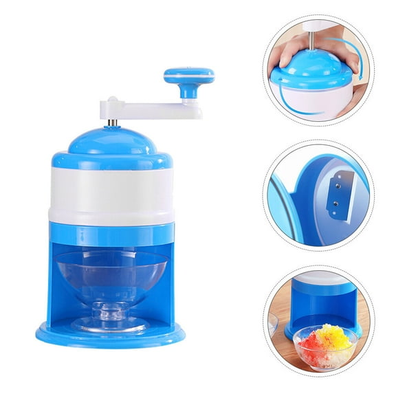 PBPBOX Manual Ice Crusher for Kitchen Use NonElectric ABS Stainless Steel Blue Ideal for Smoothies 1Pc