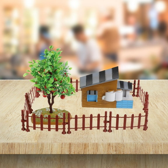 PBPBOX 1Set Model Building Supplies PVC Assorted Color for Teaching Farm Scenes