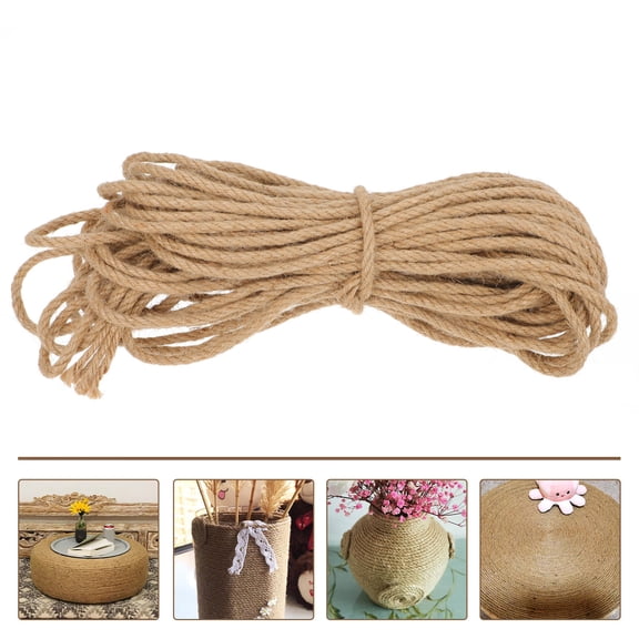 PBPBOX 1Set Decorative Jute Twine Khaki Rope for Packaging Party Supply and Scrapbook Decoration