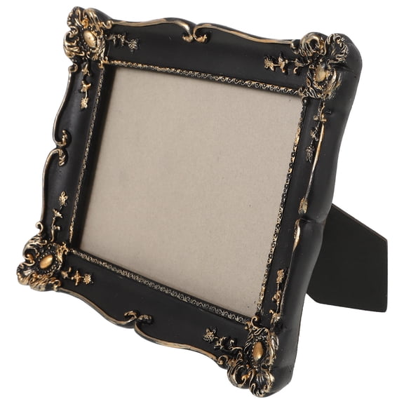 PBPBOX Resin Vintage Black Embossed Photo Frame for Home Decor Pbpbox