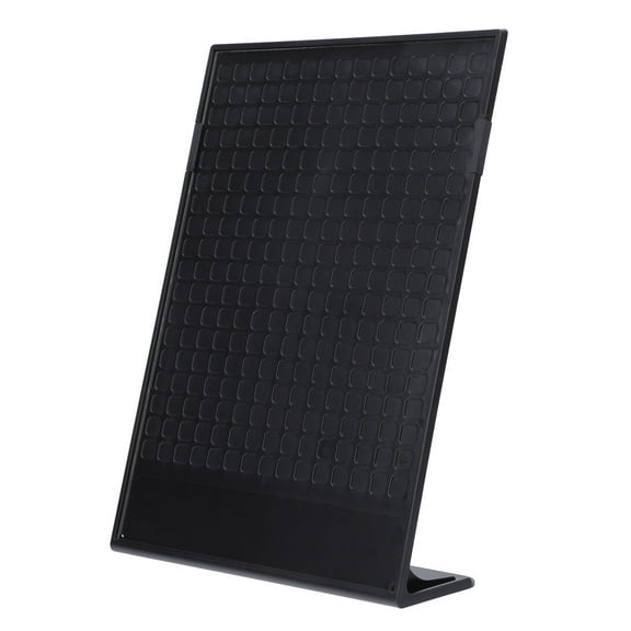 PBPBOX 1Pc Premium Black Desktop Menu Holder with Rounded Corners for Hotel and Exhibition Displays