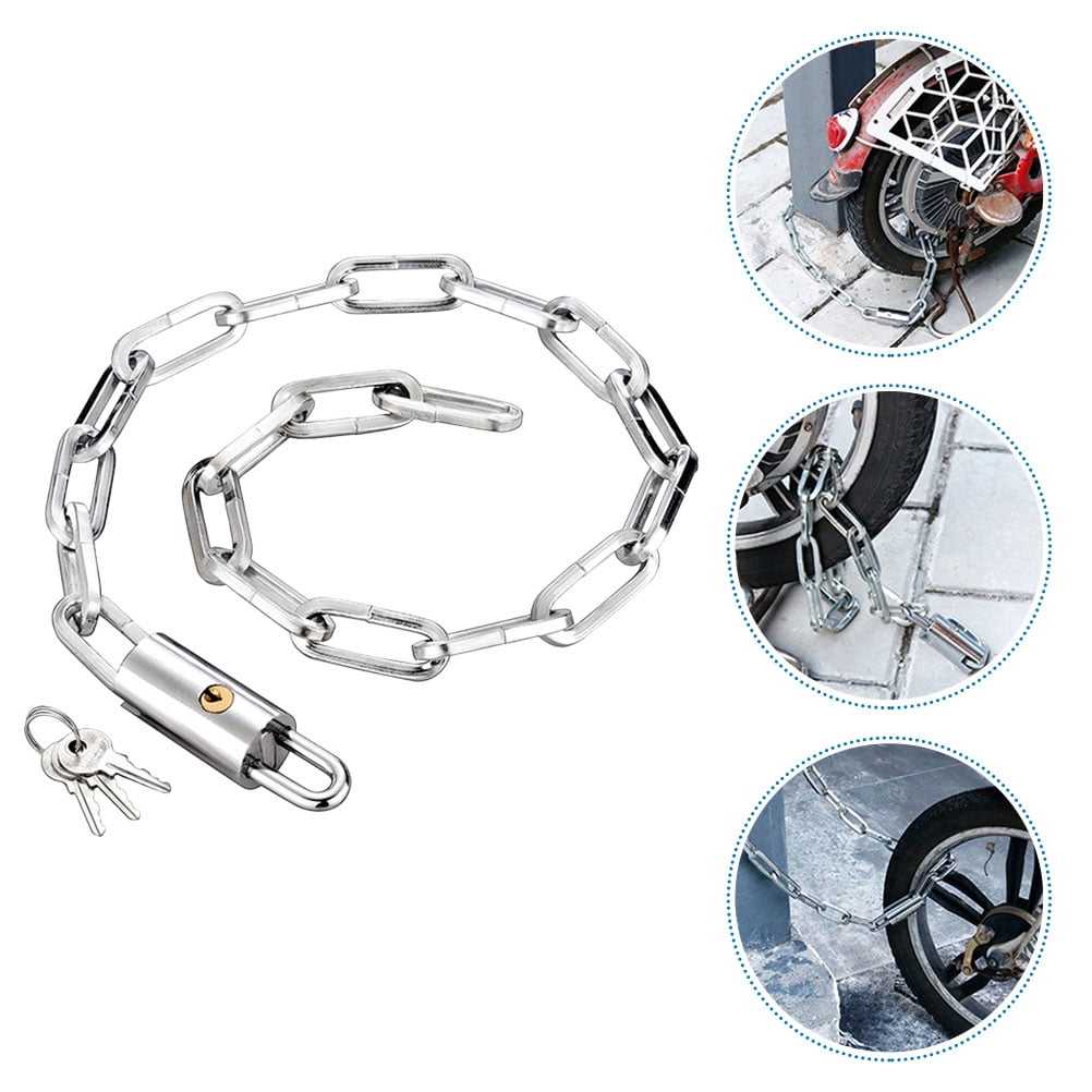 PBPBOX 1Set Bike Chain Locks Manganese Steel Security Protection for Outdoors