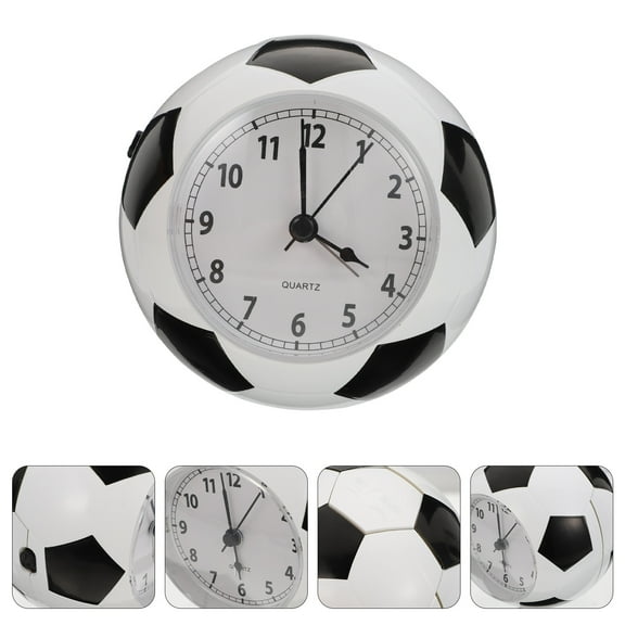 PBPBOX 1Pcs Shelf Clock Desk Ring Bell Clock White Plastic Minimalist for Home Use for Fan Gear