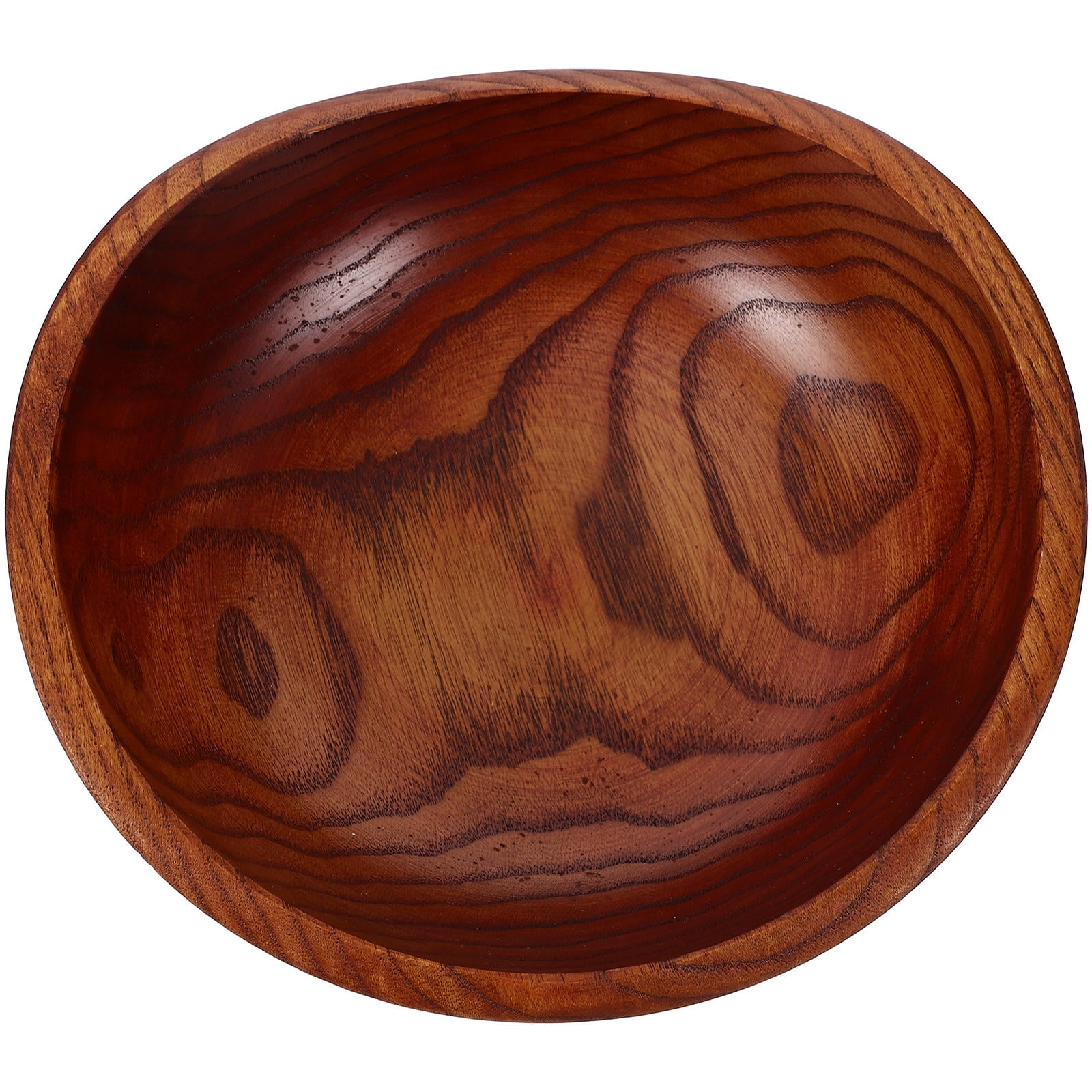 PBPBOX Wooden Fruit Bowl Brown Sturdy Anti-Scald Design for Storage Use