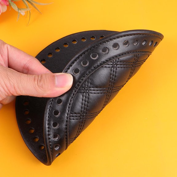 PBPBOX 1Pc Black Bottom Shaper Pad for DIY Bag Crafting Durable PU Material with Fashionable Design