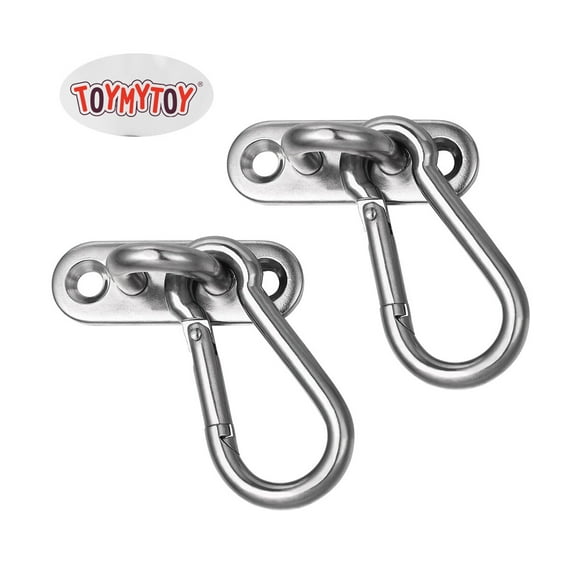 PBPBOX 2Pcs Stainless Steel Wall Anchors and Hammock Hooks for Boxing Equipment and Resistance Trainers