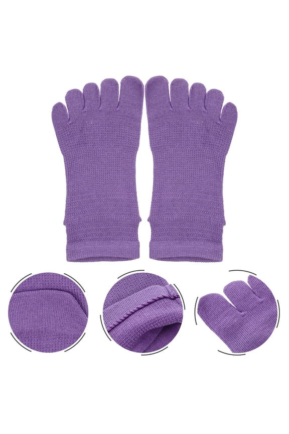 Toe Sports Socks Cotton for Women 2 Pairs
