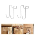 thumbnail image 1 of PBPBOX Double-Row Hooks Stainless Steel White for Home Organization, 1 of 8