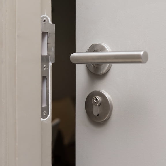 PBPBOX Stainless Steel Door Handle Set with Round Shape 2Pcs 5.5x2.6in