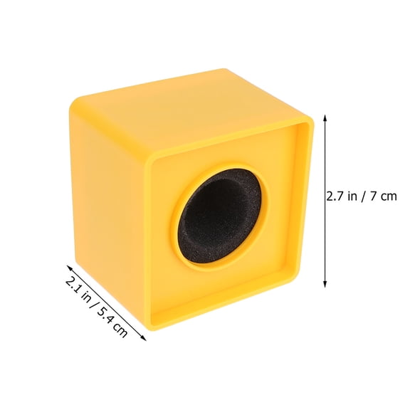 PBPBOX Microphone Box Cube Yellow ABS Plastic 2Pcs
