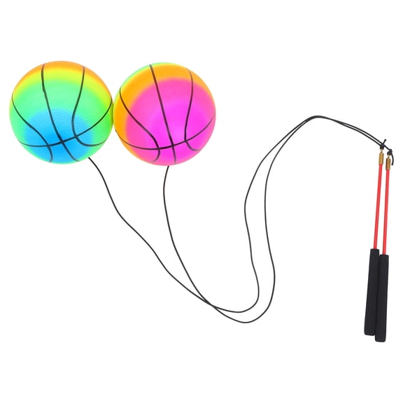 PBPBOX 2Sets Connection Exercise Balls with Pole for Indoor and Outdoor Fitness Workouts