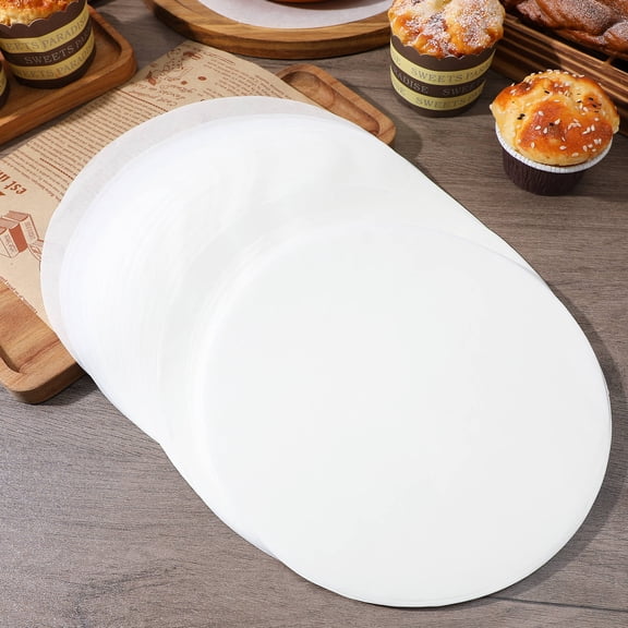 PBPBOX 200Pcs Baking Pan Parchment Liners Assorted Color Non Stick Paper for Cake and Muffin Baking