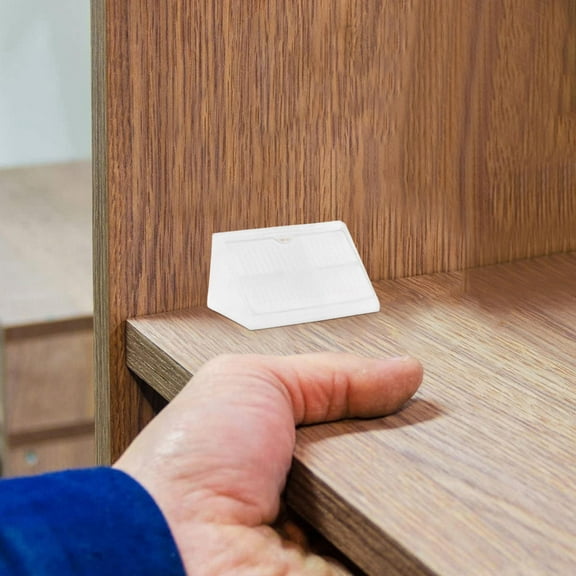PBPBOX 20Pack PVC Corner Brace Bracket For Easy Installation On Cabinets And Furniture