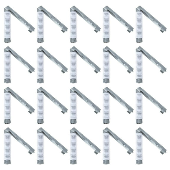 PBPBOX 20Pcs Grey Plastic Hair Curlers for Men and Women