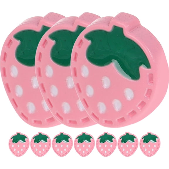 PBPBOX 20pcs Cute Strawberry Shaped Craft Buttons For Coats Multi Colored Plastic Resin Buttons