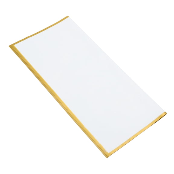 PBPBOX 20Pcs Waterproof Floral Wrapping Paper with Plated Gold Edge for Flower Bouquet Packaging