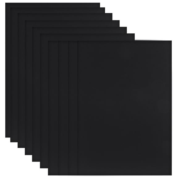PBPBOX 25Pcs Vintage Black Cardboard Sheets Smooth Craft Paper for Photo Printer and Scrapbooking