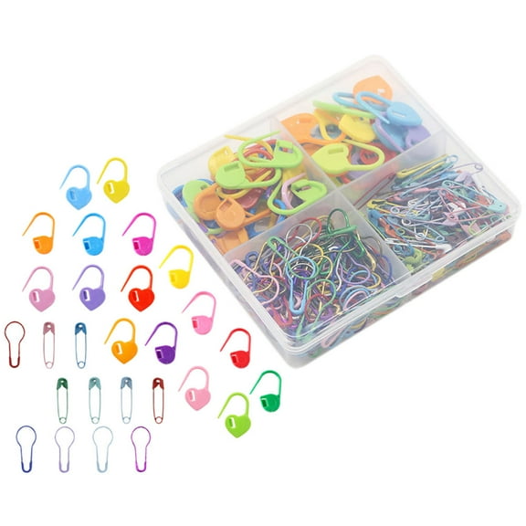 PBPBOX 250 Pieces of Knitting Locking Stitch Markers Made of Plastic for Embroidery Needs