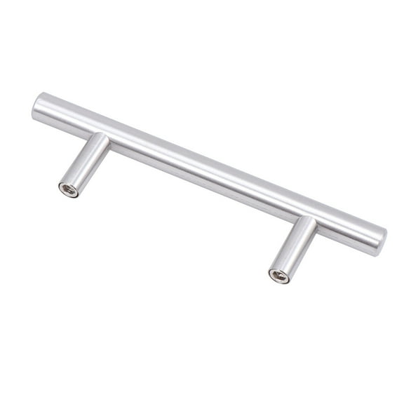 PBPBOX 25Pcs Stainless Steel Door Pull Handle Silver for Kitchen Renovation Furniture Handle