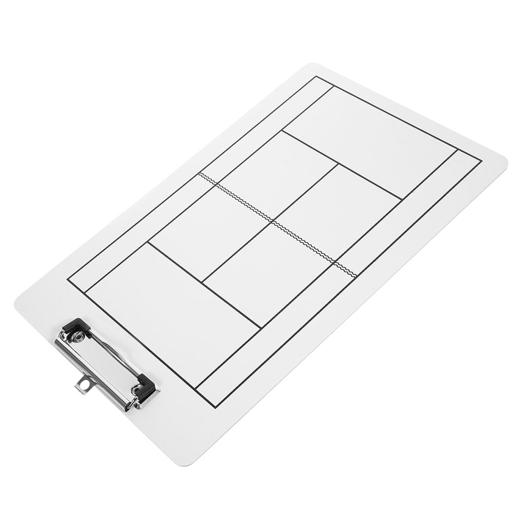 PBPBOX 2Pcs White Coaching Clipboard Dry Erase Board for Tennis and Hockey Practice and Strategy